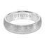 LEVI Domed White Tungsten Carbide Ring with Wire Brushed Finish by Triton Rings - 6 mm - Larson Jewelers