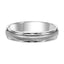 14k White Gold Brushed Finished Women’s Wedding Band With Polished Round Edges - 4.5mm - 8.5mm - Larson Jewelers