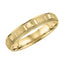 14k Yellow Gold Satin Hammer Finished Women’s Wedding Ring with Milgrain - 4.5mm - 6.5mm - 8.5mm - Larson Jewelers