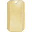 10K Yellow Engravable Dog Tag Dangle