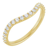 14K Yellow Gold Accented Matching Band