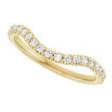 14K Yellow Gold Accented Matching Band