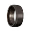 RYU Torque Black Cobalt Wedding Band Brushed Finish with Grooved Edge Accents - 9 mm - Larson Jewelers