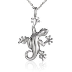 Sterling Silver Gecko Pendant