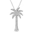 14K White Gold 1/3 Ct.Tw. Diamond Palm Tree Pendant - Larson Jewelers