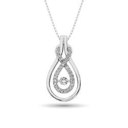 Sterling Silver 1/6 Ct.Tw.Moving Diamond Fashion Pendant - Larson Jewelers