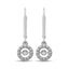 Sterling Silver 1/20 Ct.Tw. Moving Diamond Danglers Earrings - Larson Jewelers