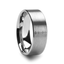 Music Code Engraved Flat Pipe Cut Tungsten Ring Brushed - 6mm - 12mm