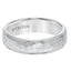 BESART White Tungsten Carbide Step Edge Comfort Fit Band with Satin Hammer Texture by Triton Rings - 6mm - Larson Jewelers