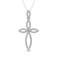 Diamond 1/5 Ct.Tw. Cross Pendant in 10K White Gold - Larson Jewelers