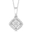 14K White Gold 1/10 Ct.Tw.Diamond Fashion Pendant - Larson Jewelers