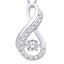 10K White Gold 1/5 Ct.Tw.Moving Diamond Fashion Pendant - Larson Jewelers