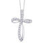 10K White Gold 1/5 Ct.Tw. Diamond Cross Pendant - Larson Jewelers