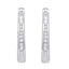 10K White Gold 1/10 Ct.Tw. Diamond Hoop Earrings - Larson Jewelers