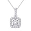 14K White Gold White Gold 1/3Ct Moving Diamond Fashion Pendant - Larson Jewelers