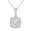 14K White Gold White Gold 1/3Ct Moving Diamond Fashion Pendant - Larson Jewelers