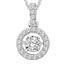 10K White Gold 1/4 Ct.Tw.Moving Diamond Fashion Pendant - Larson Jewelers