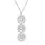 14K White Gold 1 2/5 Ct.Tw. Moving Diamond Pendant - Larson Jewelers