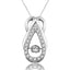 10K White Gold 1/3 Ct.Tw.Moving Diamond Fashion Pendant - Larson Jewelers