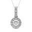 10K White Gold 9/10 Ct.Tw.Moving Diamond Fashion Pendant - Larson Jewelers