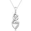 10K White Gold 2/5 Ct.Tw.Moving Diamond Fashion Pendant - Larson Jewelers