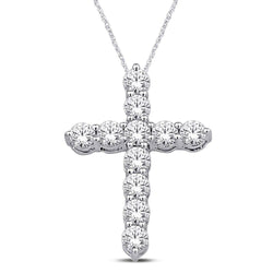 14K White Gold 3/4 Ct.Tw.Diamond Fashion Pendant - Larson Jewelers