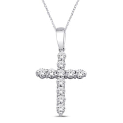 14K White Gold 1 Ct.Tw.Diamond Fashion Pendant - Larson Jewelers