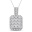 14K White Gold 7/8 Ct.Tw.Diamond Fashion Pendant - Larson Jewelers