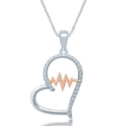 Sterling Silver 1/5 Ct.Tw. Glittering Beats Diamond Fashion Pendant - Larson Jewelers