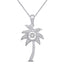 14K White Gold 1/8 Ctw Moving Diamond Sea Life Pendant - Larson Jewelers