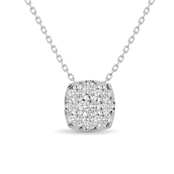 Diamond 1/4 Ct.Tw. Fashion Pendant in 14K White Gold - Larson Jewelers