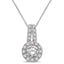 14K White Gold 5/8 Ct.Tw. Diamond Fashion Pendant - Larson Jewelers