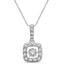 14K White Gold 2/5 Ct.Tw. Moving Diamond Pendant - Larson Jewelers