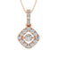 Diamond 3/8 Ct.Tw. Shimmering Fashion Pendant in 14K Rose Gold - Larson Jewelers