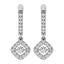 Diamond 5/8 Ct.Tw. Shimmering Hoop Earrings in 14K White Gold - Larson Jewelers