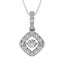 Diamond 3/8 Ct.Tw. Shimmering Fashion Pendant in 14K White Gold - Larson Jewelers