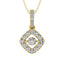 14K Yellow Gold 5/8 Ct.Tw.Diamond Moving Diamond Pendant - Larson Jewelers