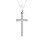 10K White Gold 1/20 Ct.Tw.Diamond Cross Pendant - Larson Jewelers