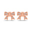 10K Rose Gold Diamond Accent Bow Earrings - Larson Jewelers