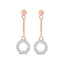 10K Rose Gold 1/20 Ct.Tw.Diamond Earrings - Larson Jewelers