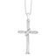 10K White Gold 1/20 Ct.Tw.Diamond Cross Pendant - Larson Jewelers