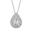 Lovecuts 14K White Gold 1/3 Ct.Tw.Diamond Fashion Pendant - Larson Jewelers