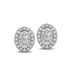 Lovecuts 14K White Gold 5/8 Ct.Tw.Diamond Fashion Earrings - Larson Jewelers