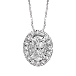 Lovecuts 14K White Gold 1/3 Ct.Tw.Diamond Fashion Pendant - Larson Jewelers