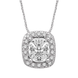 Lovecuts 14K White Gold 1/3 Ct.Tw.Diamond Fashion Pendant - Larson Jewelers