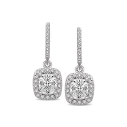 Lovecuts 14K White Gold 7/10 Ct.Tw.Diamond Fashion Earrings - Larson Jewelers