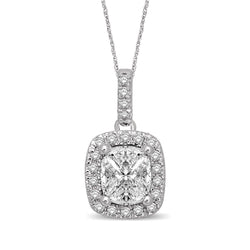 Lovecuts 14K White Gold 2/5 Ct.Tw.Diamond Fashion Pendant - Larson Jewelers