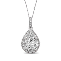 Lovecuts 14K White Gold 2/5 Ct.Tw.Diamond Fashion Pendant - Larson Jewelers