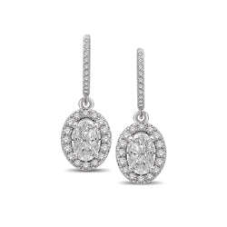 Lovecuts 14K White Gold 7/10 Ct.Tw.Diamond Fashion Earrings - Larson Jewelers