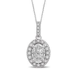 Lovecuts 14K White Gold 2/5 Ct.Tw.Diamond Fashion Pendant - Larson Jewelers